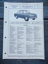VW Type 3 1600 LE sedan switch