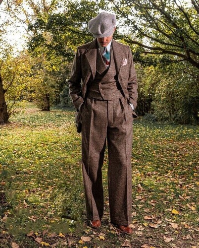 Vintage tweed mens 3pcs - tweed,