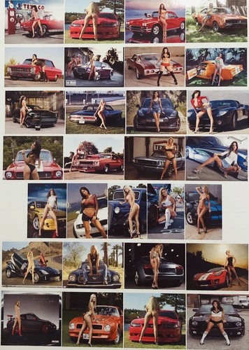 Diorama muscle car and - car,