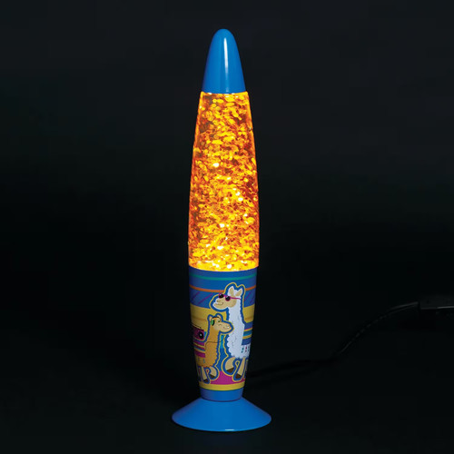 Llama glitter lamp - glitter,