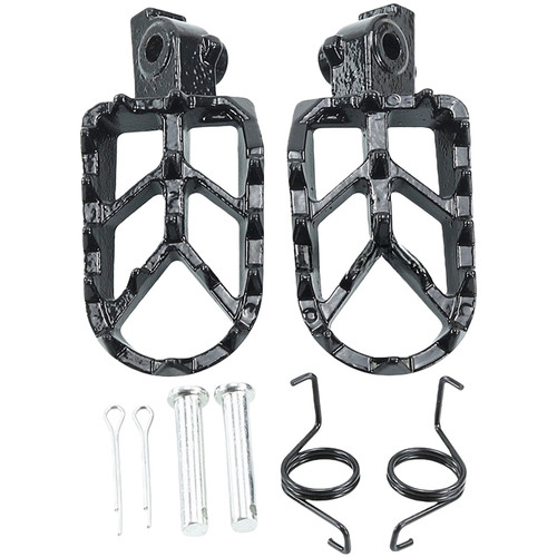 Black finish footrest for - black, 50cc