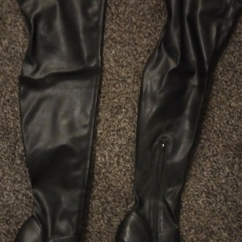 Asos black faux leather - black,