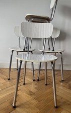 4 Chairs 1960s 70's mid century vintage chic melamine formica chrome