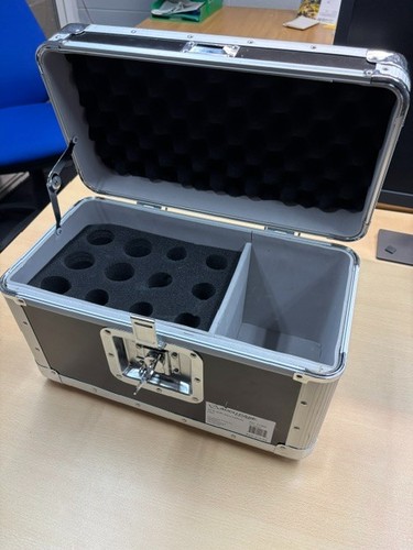 Microphone flight case holds - microphone,