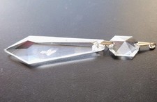 Signed Waterford Crystal - Chandelier Replacement Parts 10cm Long Inc Button