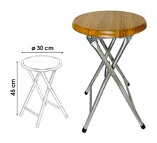 Folding Round Stool Metal