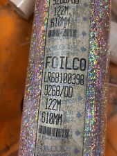 Silver Glitter Foil, used for hot foil stamping  50mm x 122mtrs