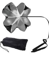 Speed Resistance Parachute With Adjustable Strap Black Running Speed Chute