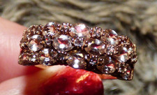 Superb Morganite Cluster Ring