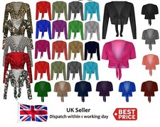 Womens Knot Tie Up Front Shrug