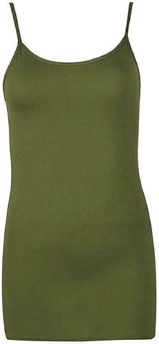 Women ladies long cami strappy - long,