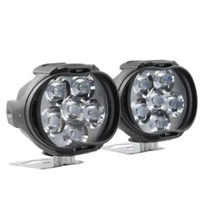 2pcs 6 LED Motorcycle Headlight White SpotLights Electric Vehicle Scooters Lamp