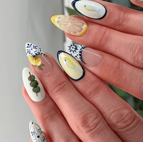 Press nails short almond - press, on