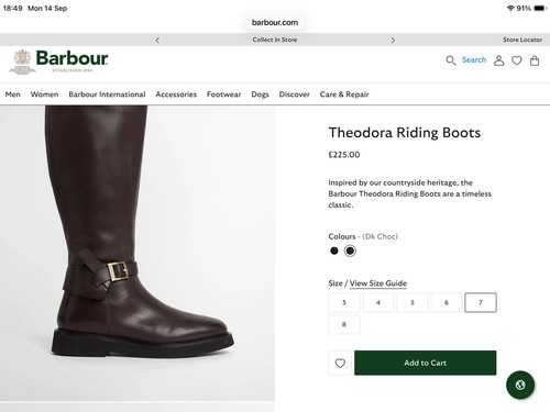 Barbour theodora riding boots - barbour,
