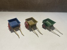 Trio Of Vintage Britains Farm Cart 40-F