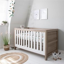 Tutti Bambini Modena 3 piece nursery furniture set - White/Grey Oak style