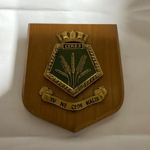 Hms ceres wall - shield, plaque
