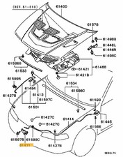 Latch Hood - Evo 4-6 & Evo 8 LHD