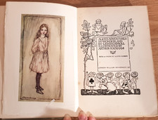 1933 ARTHUR RACKHAM ALICE'S ADVENTURES IN WONDERLAND BY LEWIS CARROLL 8 COL PLTs