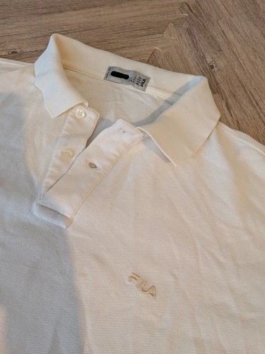Vintage fila white polo - vintage,
