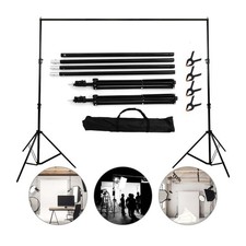 2X3M Adjustable Photography Background Support Stand Photo Backdrop Crossbar Kit