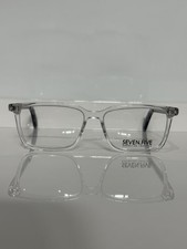 Seven Five Daniel col.03 Transparent Acetate Rectangle Unisex Eyeglasses 54mm