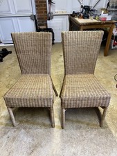 Set Of 2 Rattan Dining Chairs beautifully make ideally for any dining room
