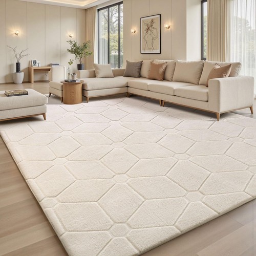 Fluffy rugs anti slip large - fluffy,