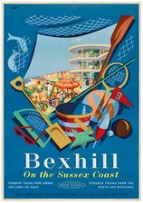 Vintage railway poster - vintage,