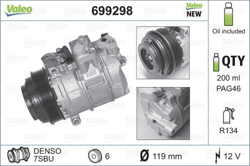699298 valeo compressor air - 699298, compressor,