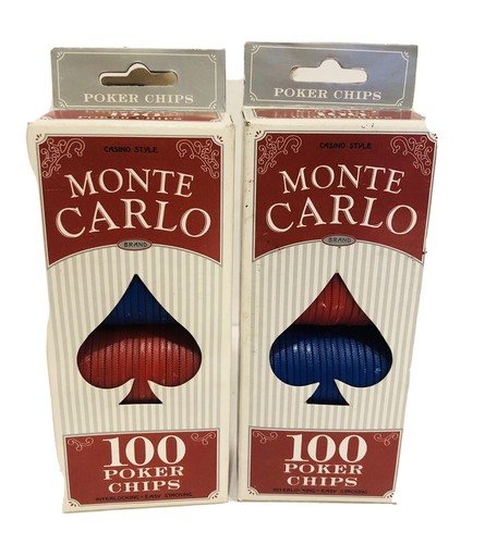 Monte carlo poker - chips, red