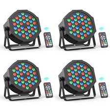 108W Par Can RGB 36 LED Stage Lights Halloween Disco Lights DMX512 with Remote