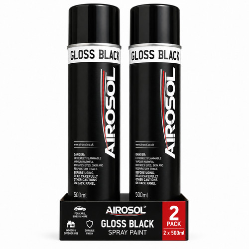 Gloss black aerosol spray - x,