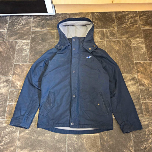 Mens hollister parka navy - hollister,