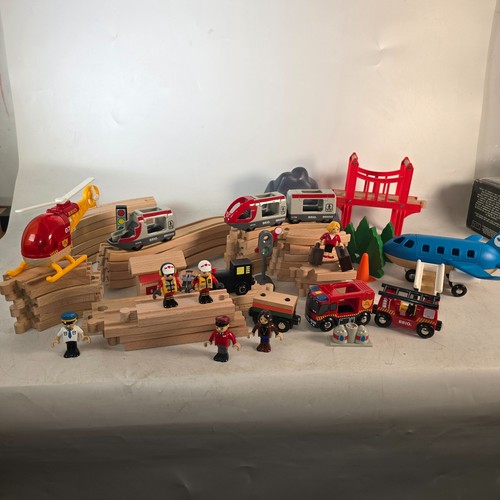 Brio wooden train track - track, +