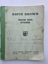 DAVID BROWN 880 3 CYL IMPLEMATIC TRACTOR PARTS CATALOGUE