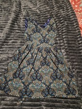 Vintage blue gold patterned - vintage,