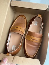 FitFlop Flats Womens Size 5 Tan Allegro Penny Loafers Leather Comfort Shoes