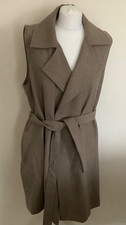 House of Bruar sleeveless jacket waistcoat 16 belt wool mix