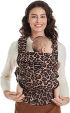 Momcozy Baby Carrier - Ergonomic, Cozy and Lightweight 3-24 Months Leopard