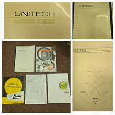 5 Optical Projector Brochures Inc Unitech Slide Screen Drawings Book Baty,Sigma