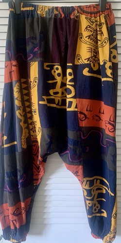 Boho patchwork womens harem - boho,