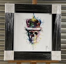 Patrice Murciano Liquid Art ‘God Save The Queen Skull’ Wall Art Print 