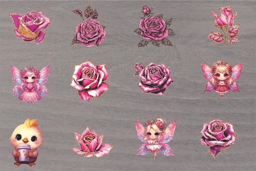 12x colourful mixed - 12x,