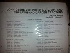 NEW JOHN DEERE 200 208 210 212
