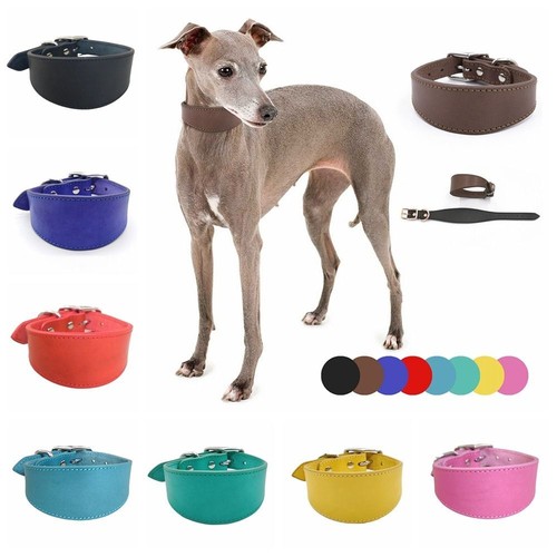 Soft wide dog collar cowhide - soft,