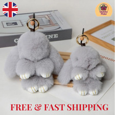 Fluffy Rabbit Key Chain Pompon