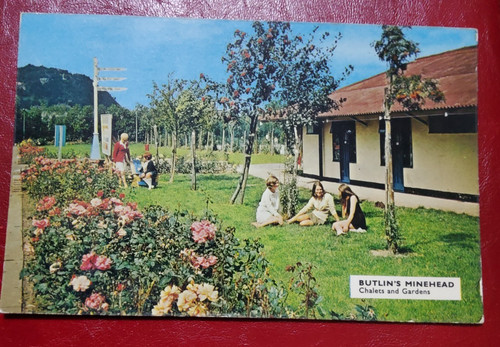 Butlins minehead postcard - butlins,