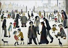 LS LOWRY, THE CRIPPLES- FRAMED