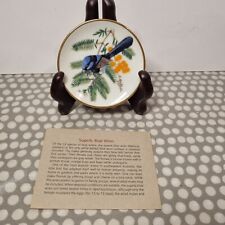 Franklin Porcelain 1981 Mini Plate. Songbirds Of The World. "Superb Blue Wren"